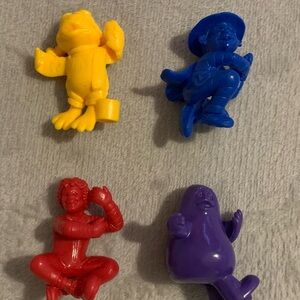 4 VTG 2000‎ McDonald's Straw Pencil Huggers Ronald, Grimace, Birdie, Hamburgler